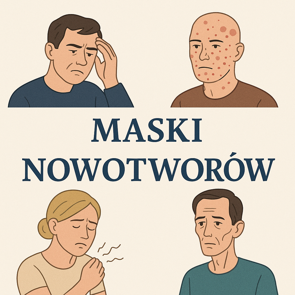 Maski nowotworu - od zaburzenia zachowania po zmiany skórne. Krótki przewodnik po zespołach paraneoplastycznych.