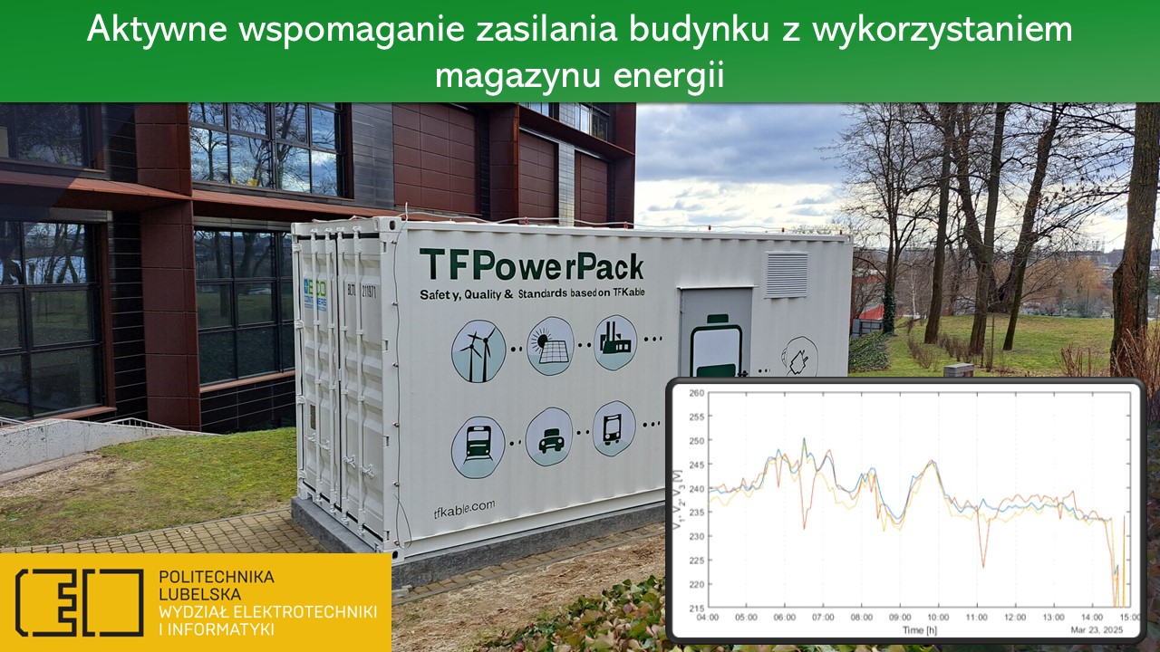 Aktywne wspomaganie zasilania budynku z wykorzystaniem magazynu energii