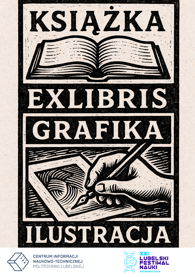 Książka- exlibris, grafika- ilustracja
