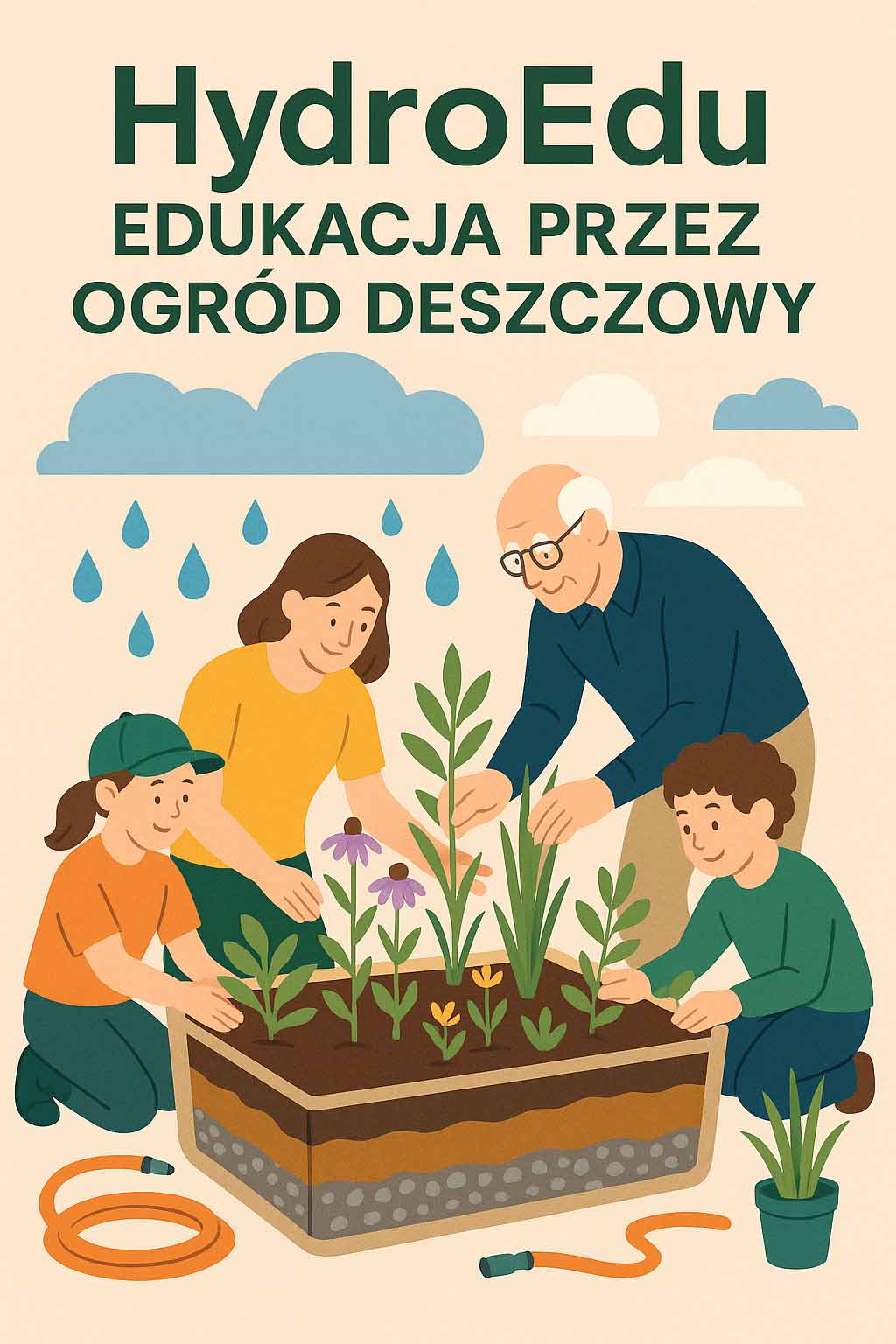 "HydroEdu – Edukacja przez Ogród Deszczowy"