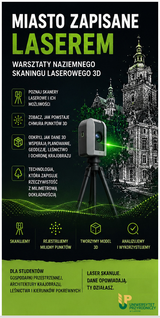 Miasto zapisane laserem — warsztaty naziemnego skaningu laserowego 3D