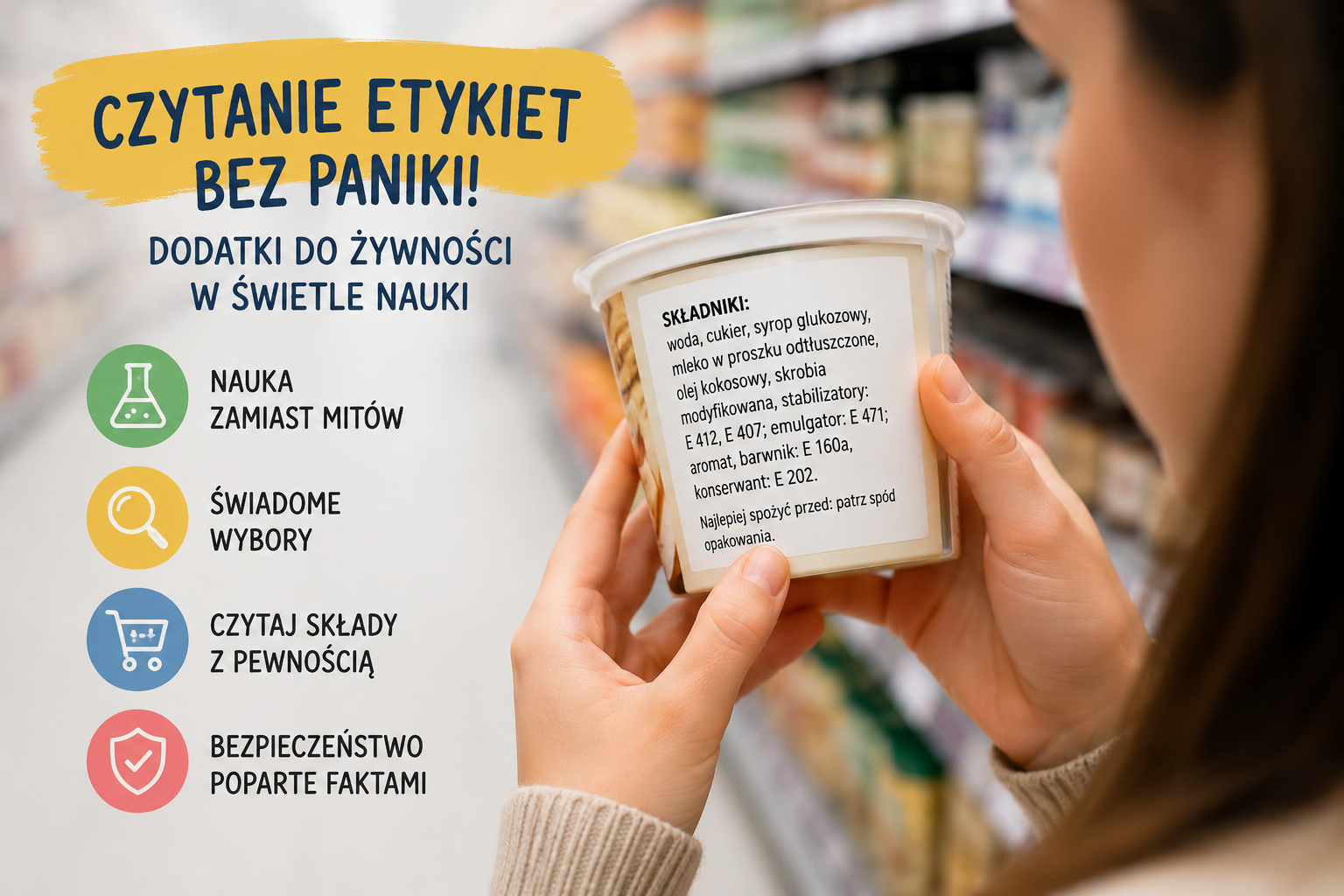 Czytanie etykiet bez paniki: dodatki do żywności w świetle nauki