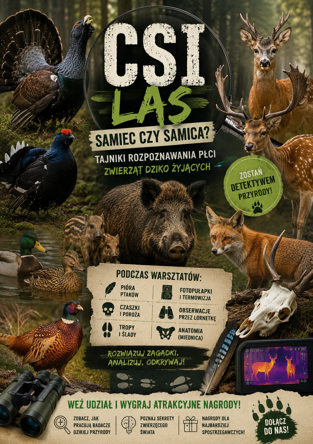 CSI Las – samiec czy samica? Tajniki rozpoznawania płci zwierząt dziko żyjących