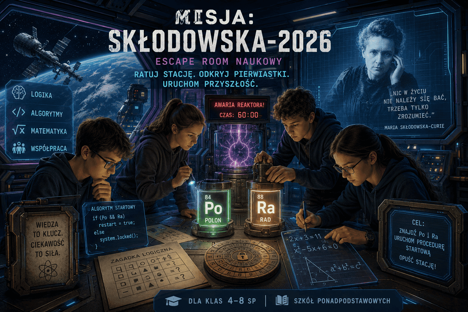 Kryptonim PO-RA: Kosmiczne Laboratorium Marii Skłodowskiej-Curie