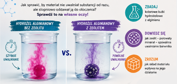 Uwięzić i uwolnić: hydrożele, zeolity i nośniki substancji aktywnych
