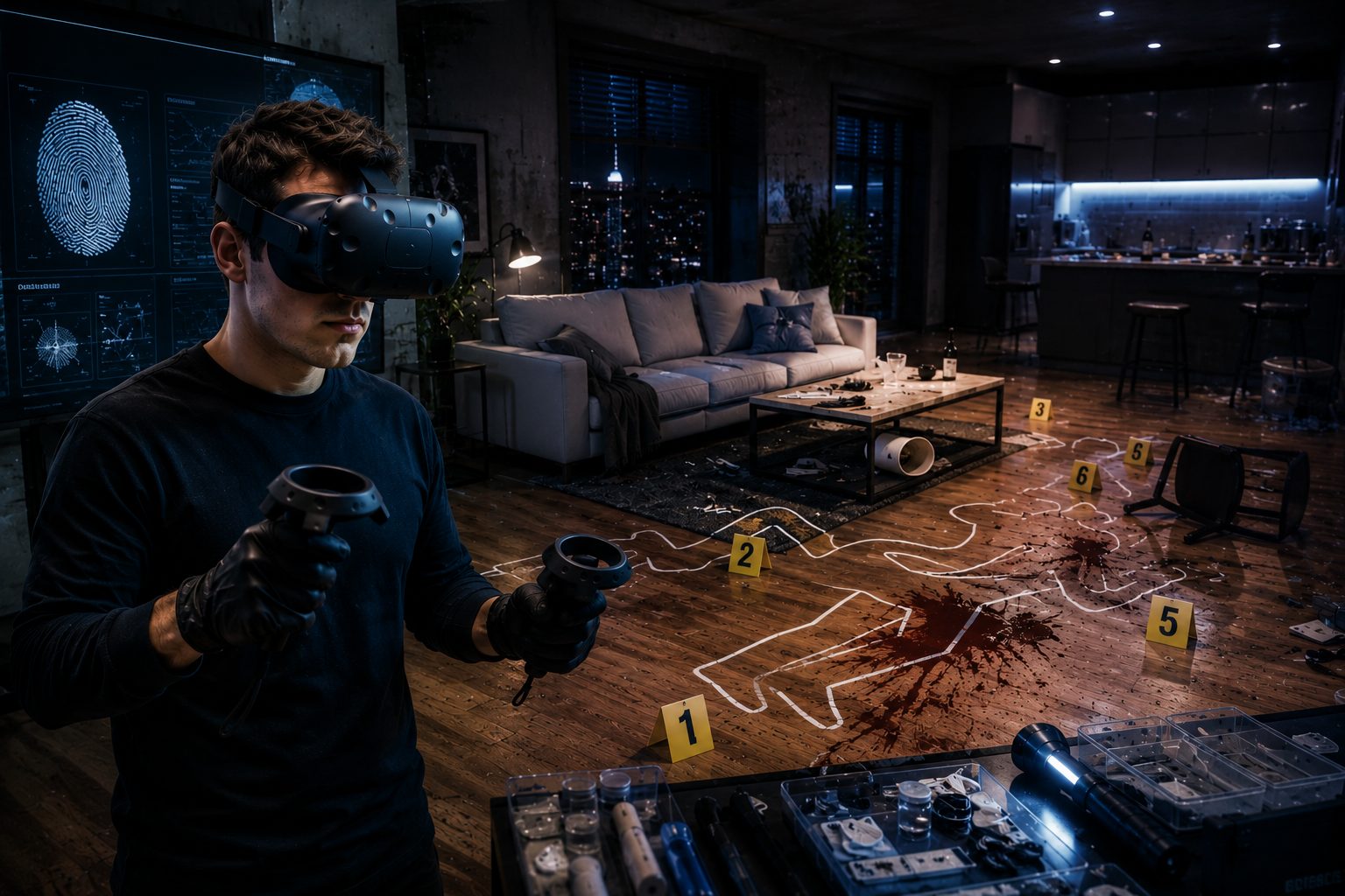 Wejdź na wirtualną scenę zbrodni i zostań śledczym! Rozwiąż zagadkę w technologii VR.