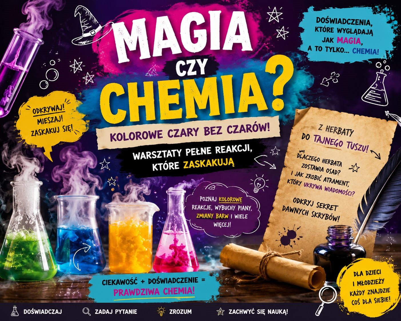 Magia czy chemia? Kolorowe czary bez czarów!
