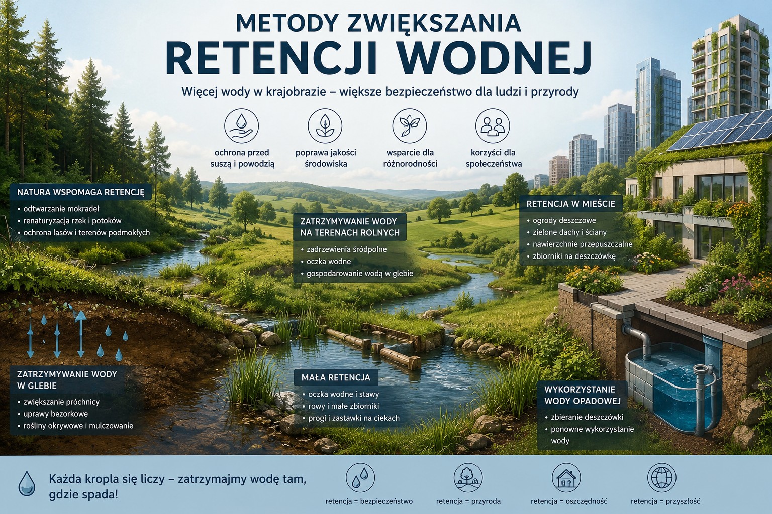 Metody zwiększania retencji wodnej