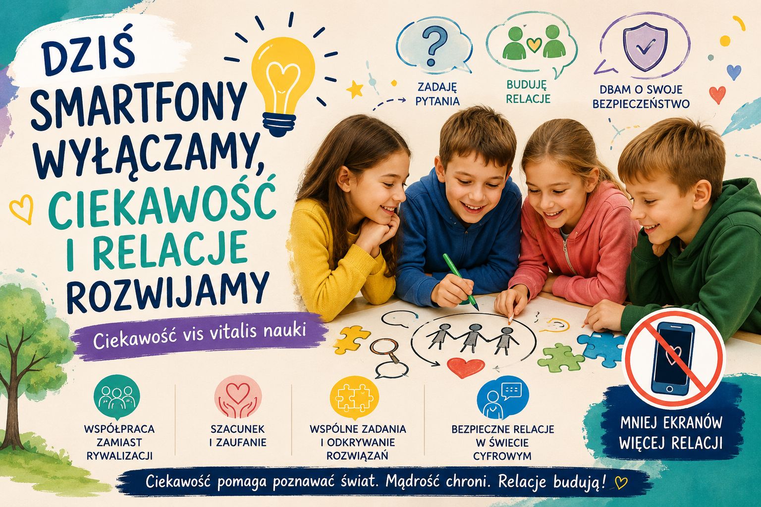 Dziś smartfony wyłączamy, ciekawość i relacje rozwijamy