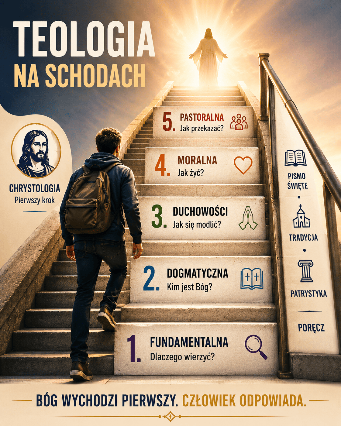 Schody do Boga. Pięć kroków teologii