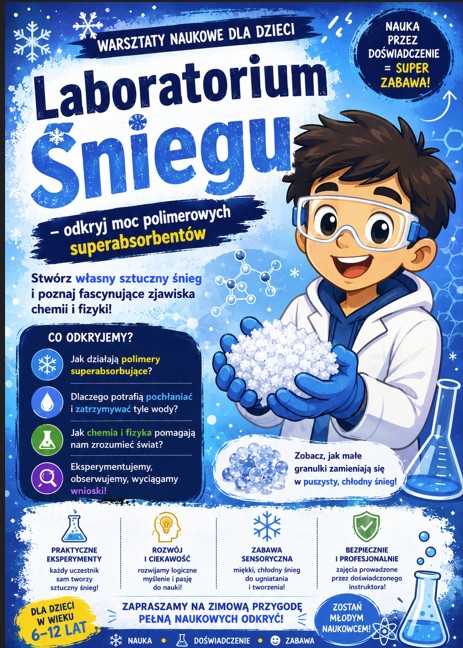 Laboratorium Śniegu – odkryj moc polimerowych superabsorbentów