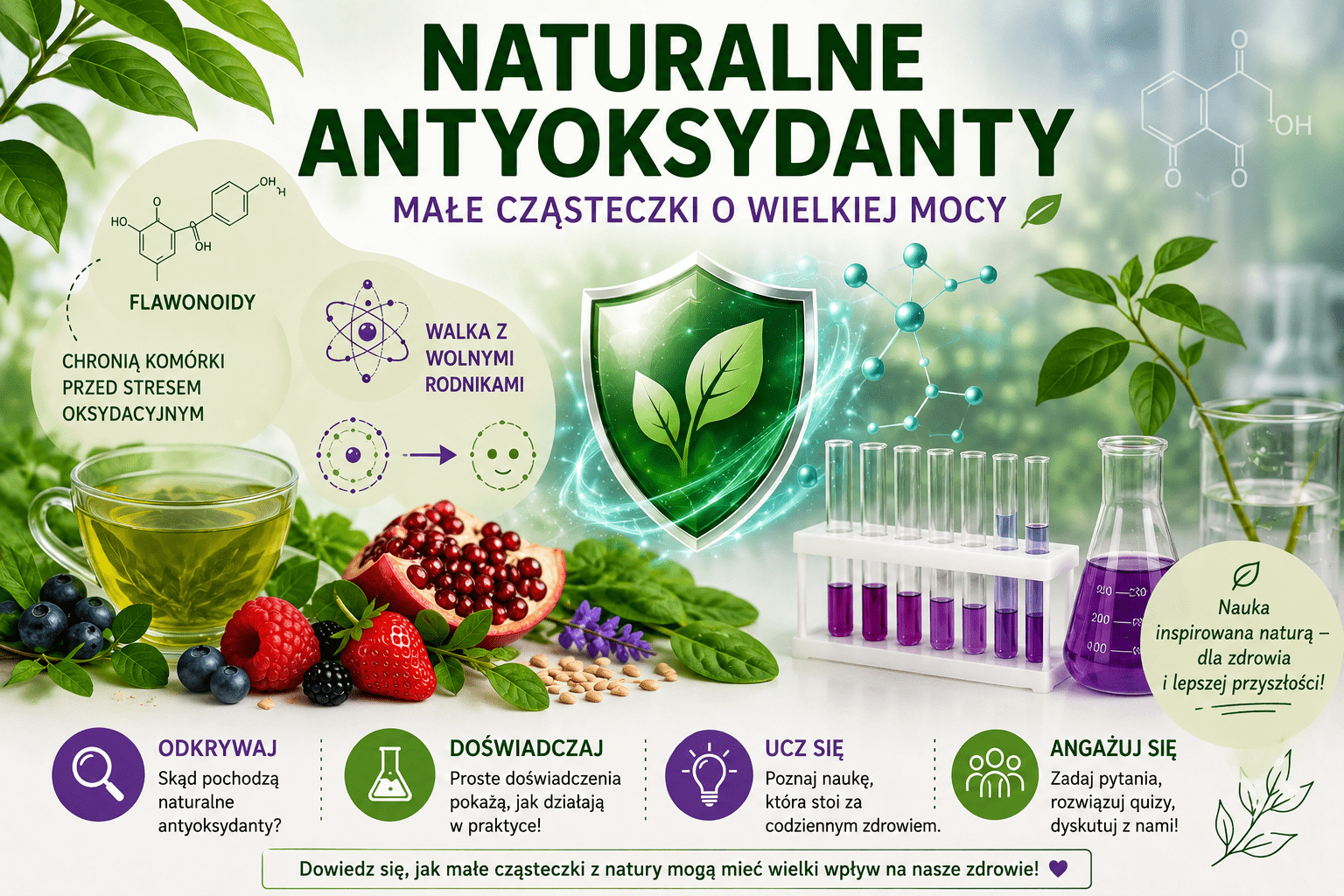 Naturalne antyoksydanty - małe cząsteczki o wielkiej mocy