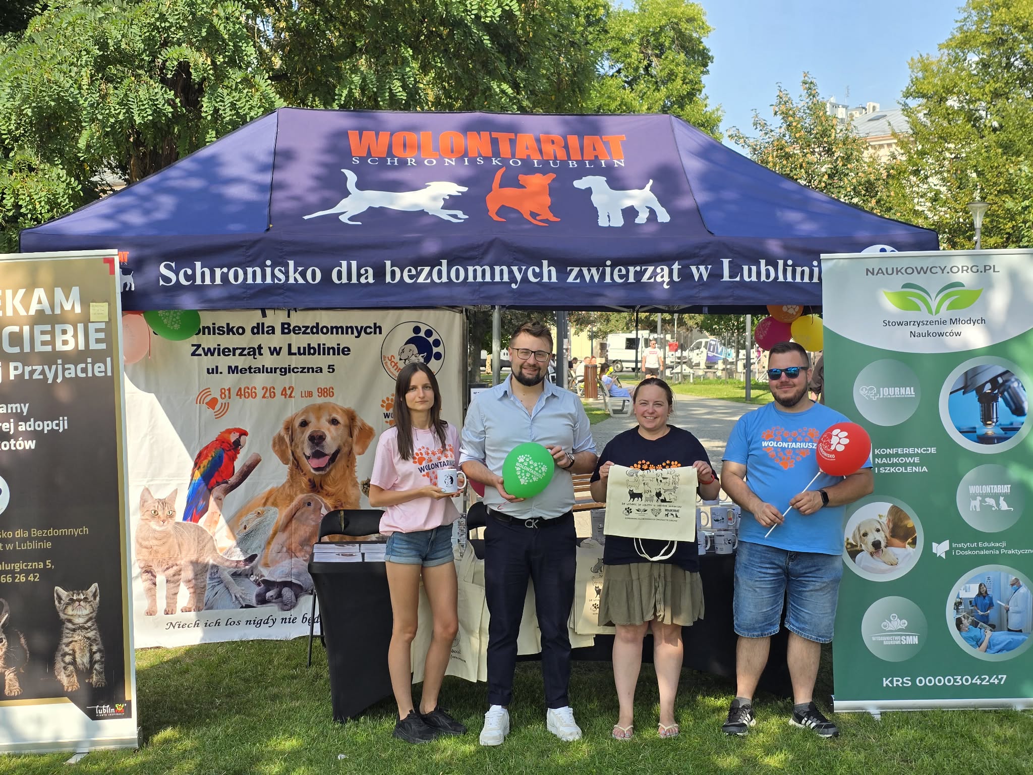 Wolontariat w Schronisku dla Bezdomnych Zwierząt w Lublinie prowadzony przez Stowarzyszenie Młodych Naukowców
