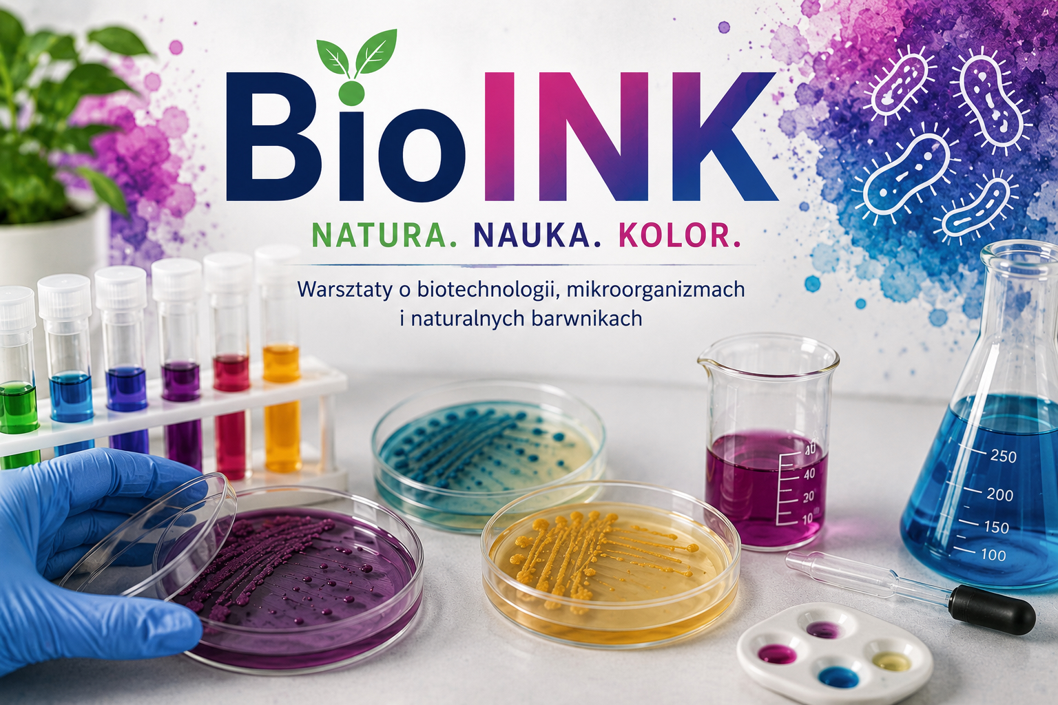 Od bakterii do barwnika – warsztaty BioINK