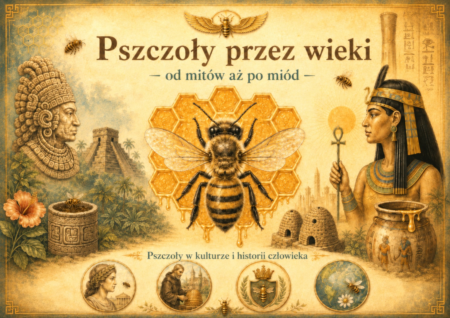Pszczoły przez wieki — od mitów aż po miód
