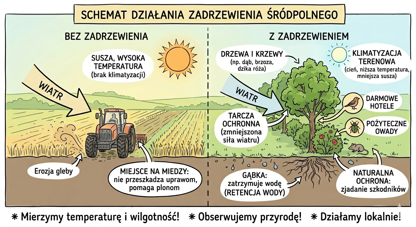 Rola zadrzewień śródpolnych