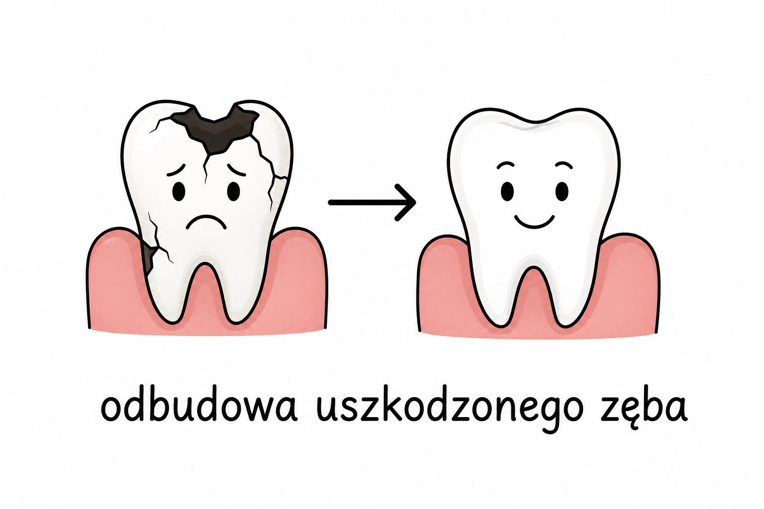 Metody odbudowy uszkodzonego zęba