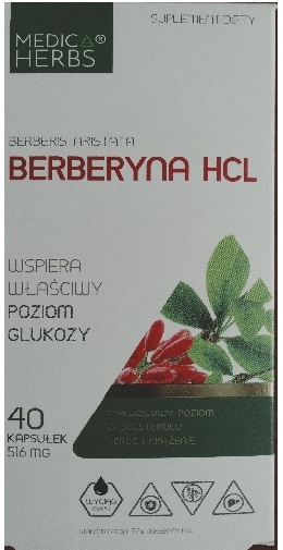 Berberyna w wybranych formulacjach kosmetycznych