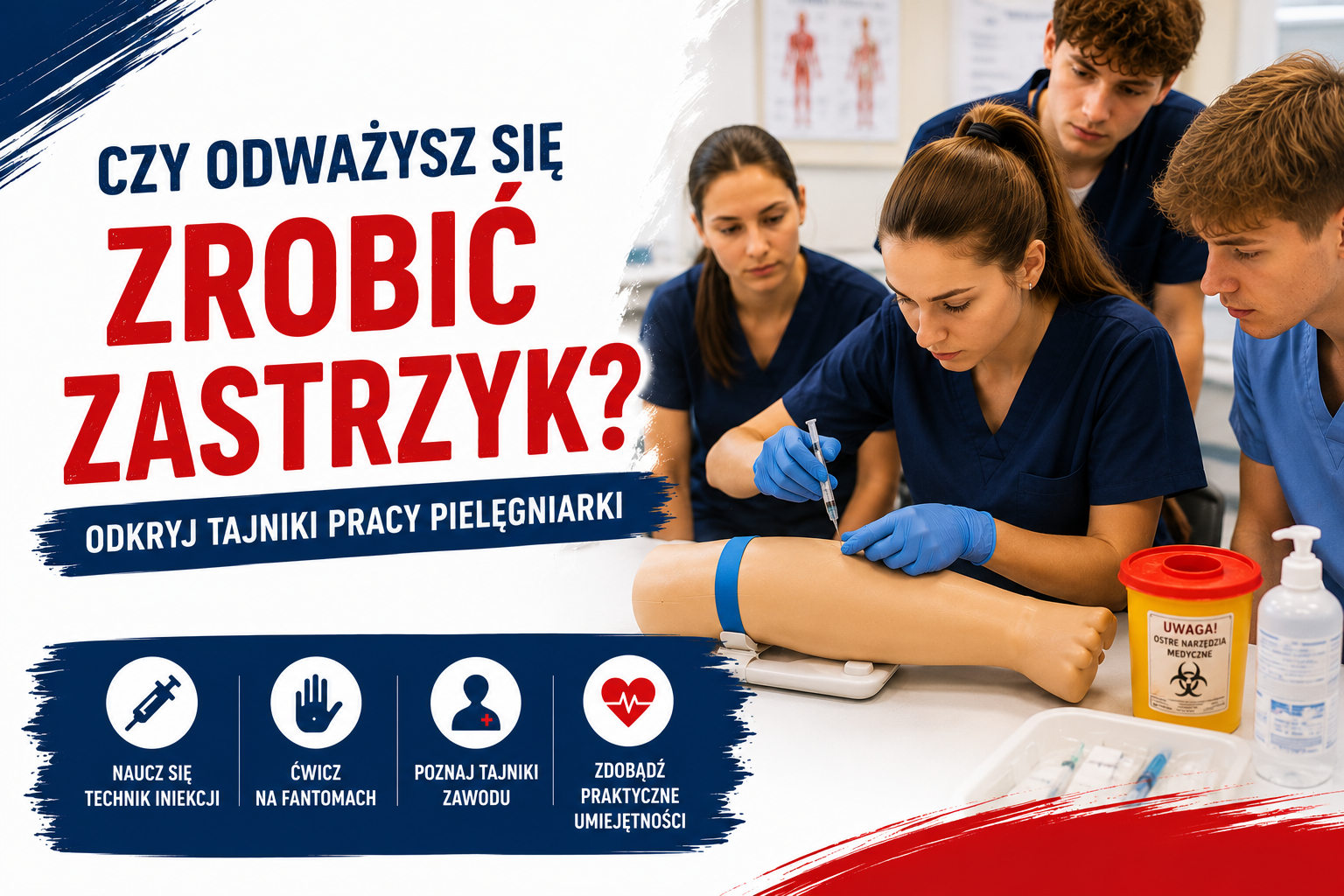 Czy odważysz się zrobić zastrzyk? Poznaj tajniki pracy pielęgniarki