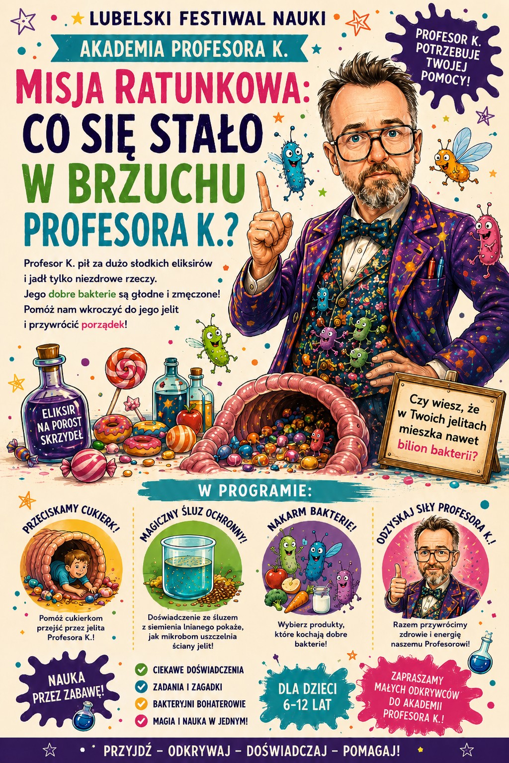 Akademia Profesora K. – Misja ratunkowa: Co się stało w brzuchu Profesora K.?