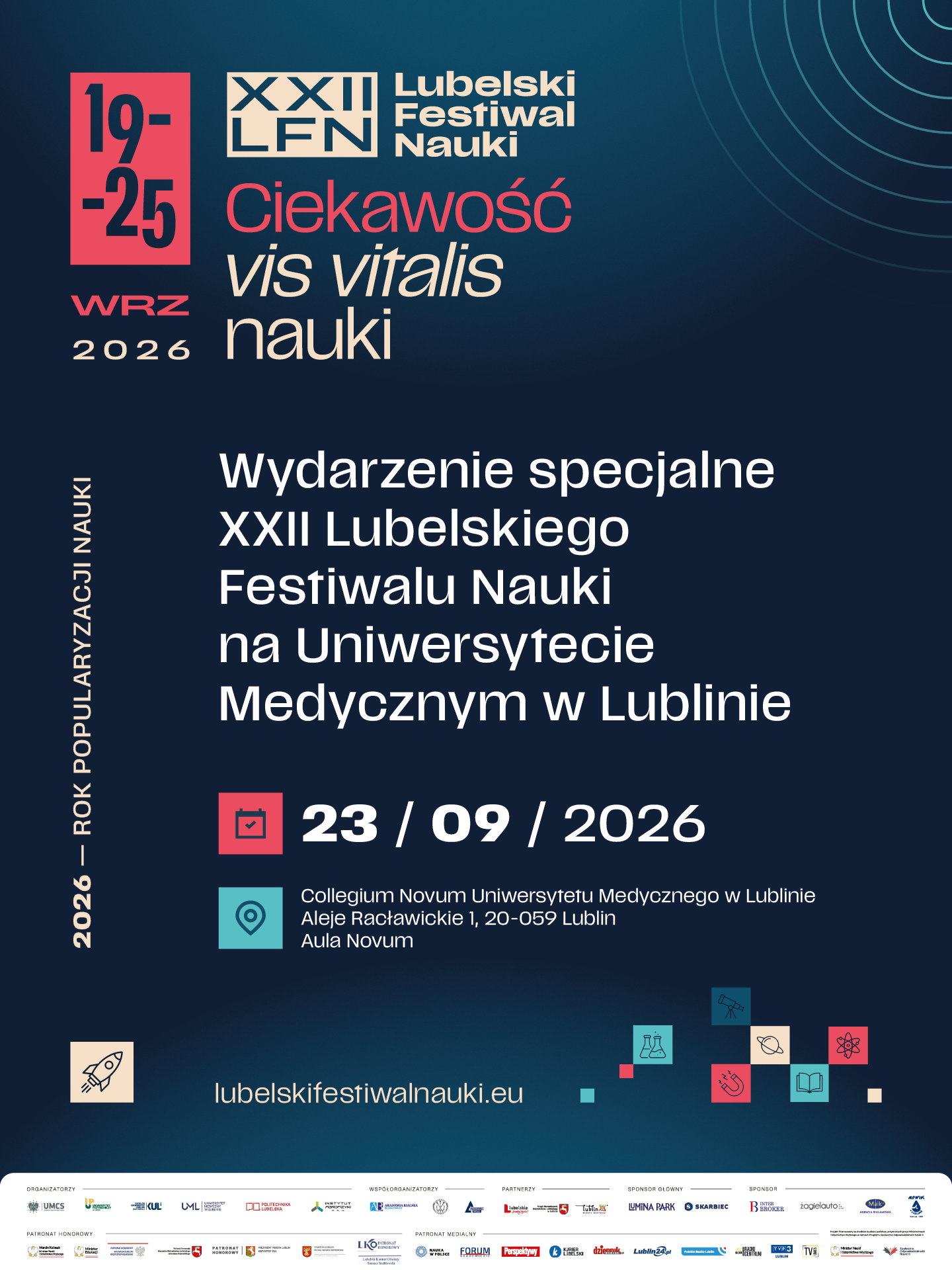 Wydarzenie specjalne XXII Lubelskiego Festiwalu Nauki na Uniwersytecie Medycznym w Lublinie